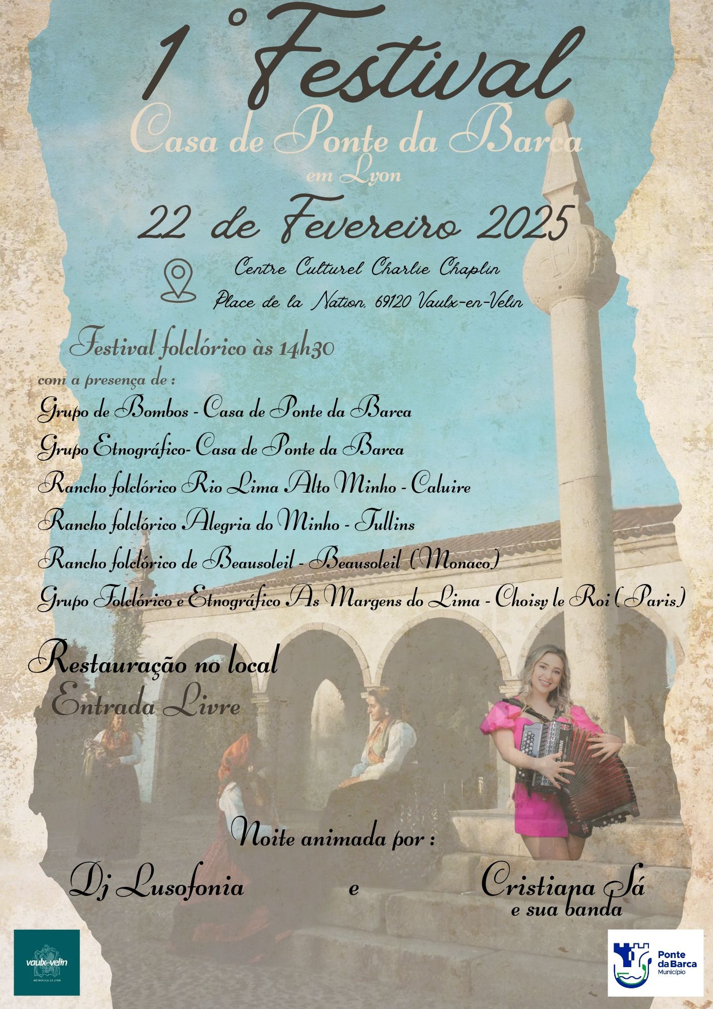 1° FESTIVAL CASA DA PONTE DA BARCA EM LYON -​22 FEV - VAULX EN VELIN - CRISTIANA SA